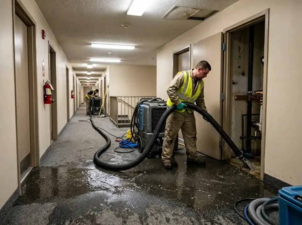 multi-unit-apartment-hallway-f-005 — frequently asked questions, Emergency Burst Pipe Water Extraction & Removal in North Li…